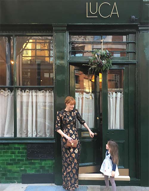 Florence Welch wearing The Bronze Lamé Cate Dress