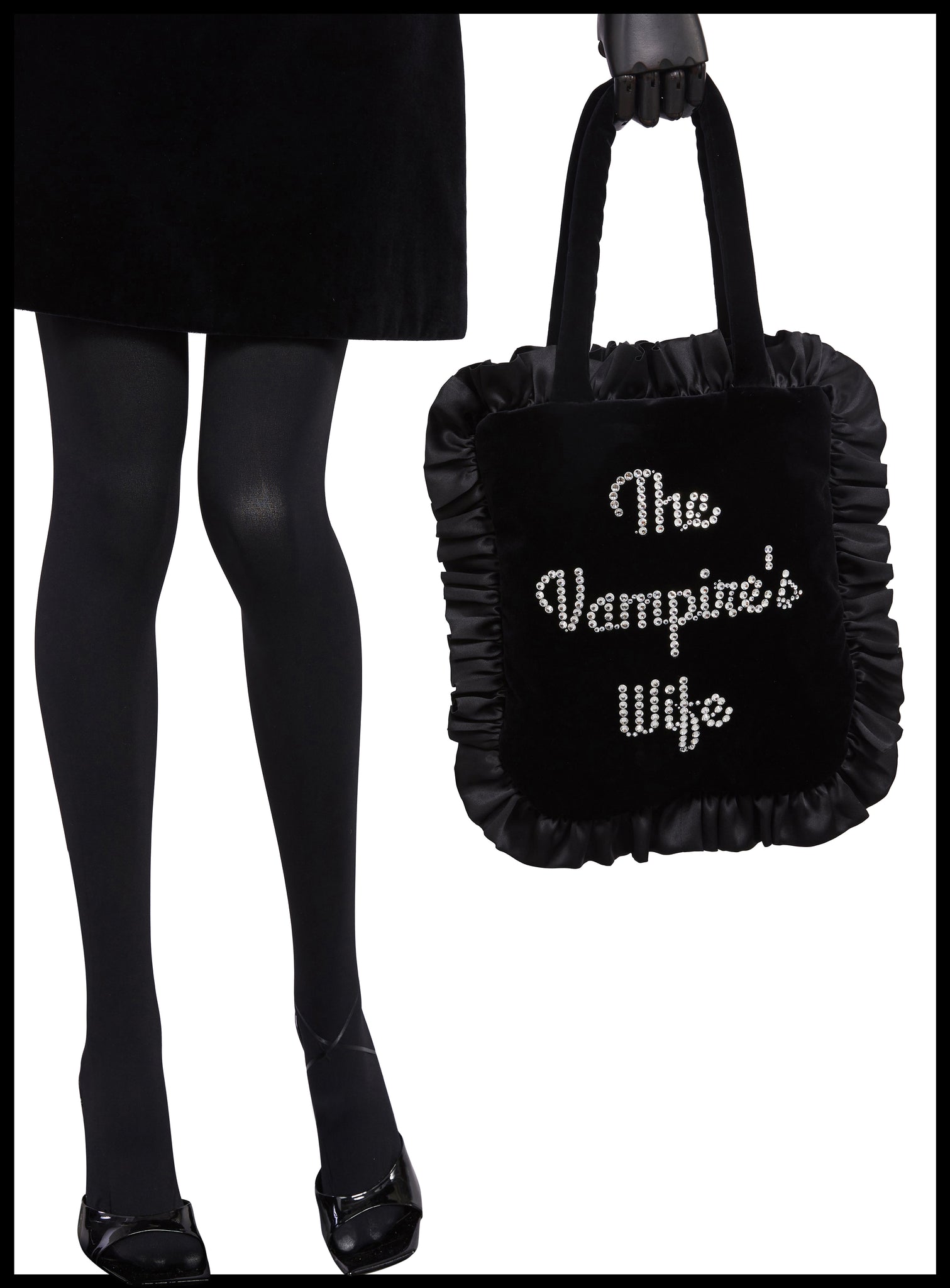 THE VAMPIRE'S WIFE<br>PERSONALISED DIAMANTÉ BAG