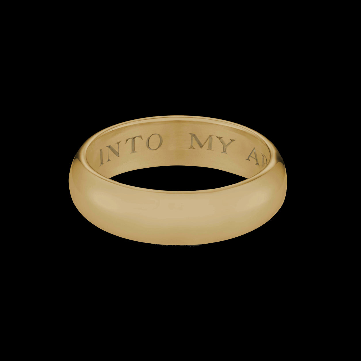 Gold 'Into My Arms' Ring